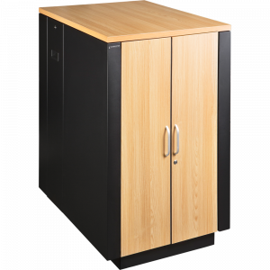 LANMASTER SOUNDPROOF soundproofed cabinet, 750x1030 mm, wood finish, larch color